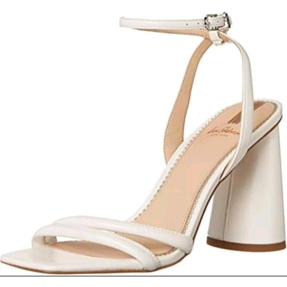 Sam Edelman Women's Kia Heeled Sandal, Bright White, Sz8.5